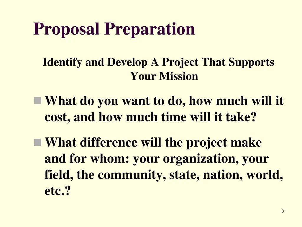 proposal preparation 3