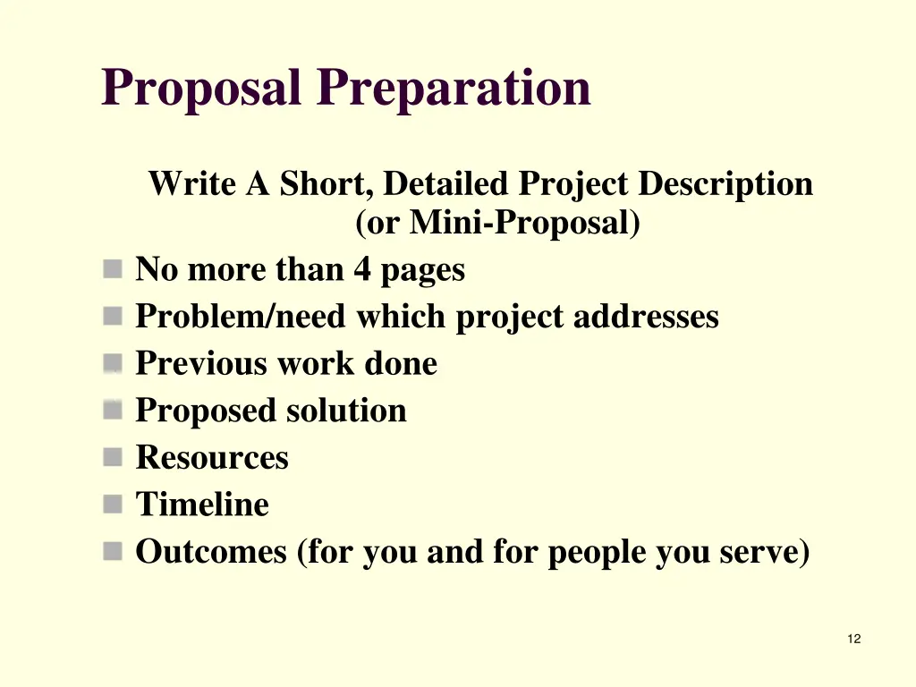proposal preparation 7