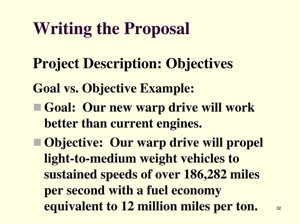 writing the proposal 10