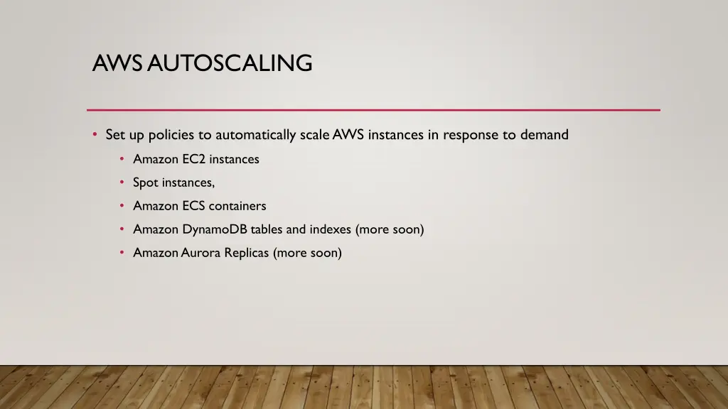 aws autoscaling