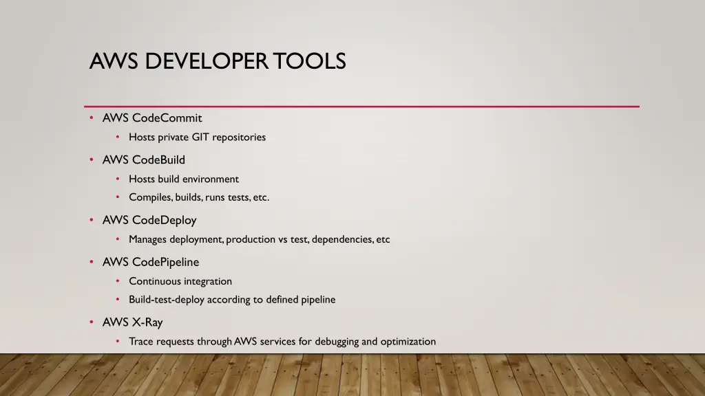 aws developer tools