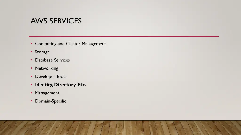 aws services 7