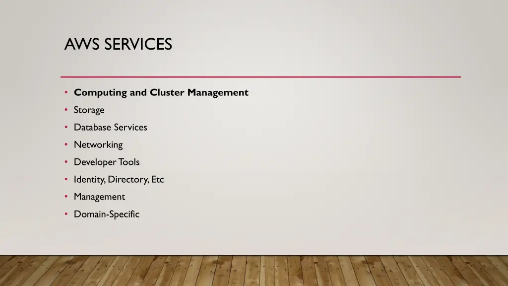 aws services
