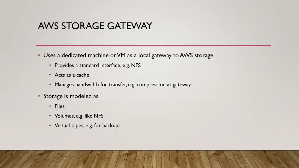 aws storage gateway