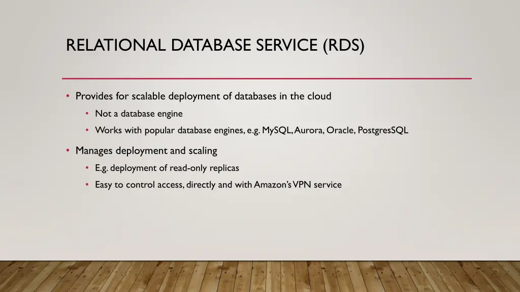 relational database service rds