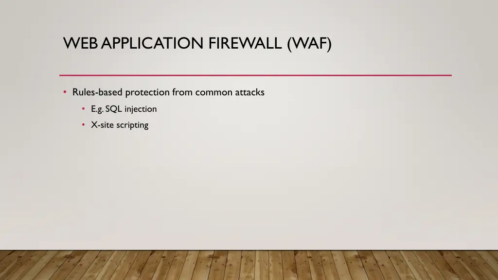 web application firewall waf