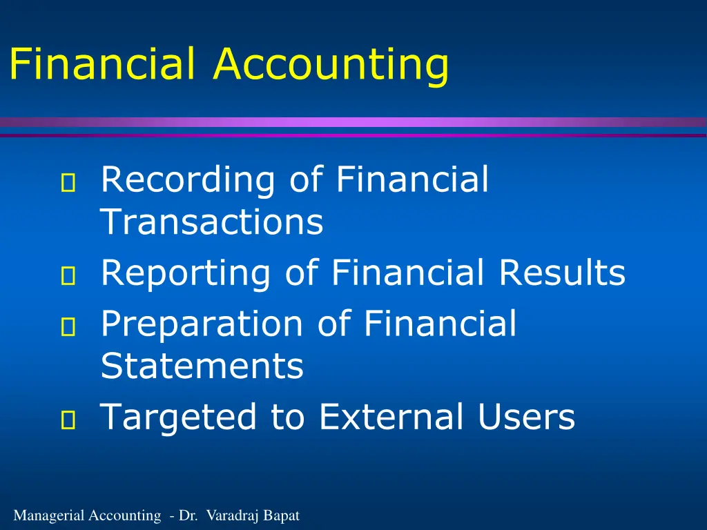 financial accounting
