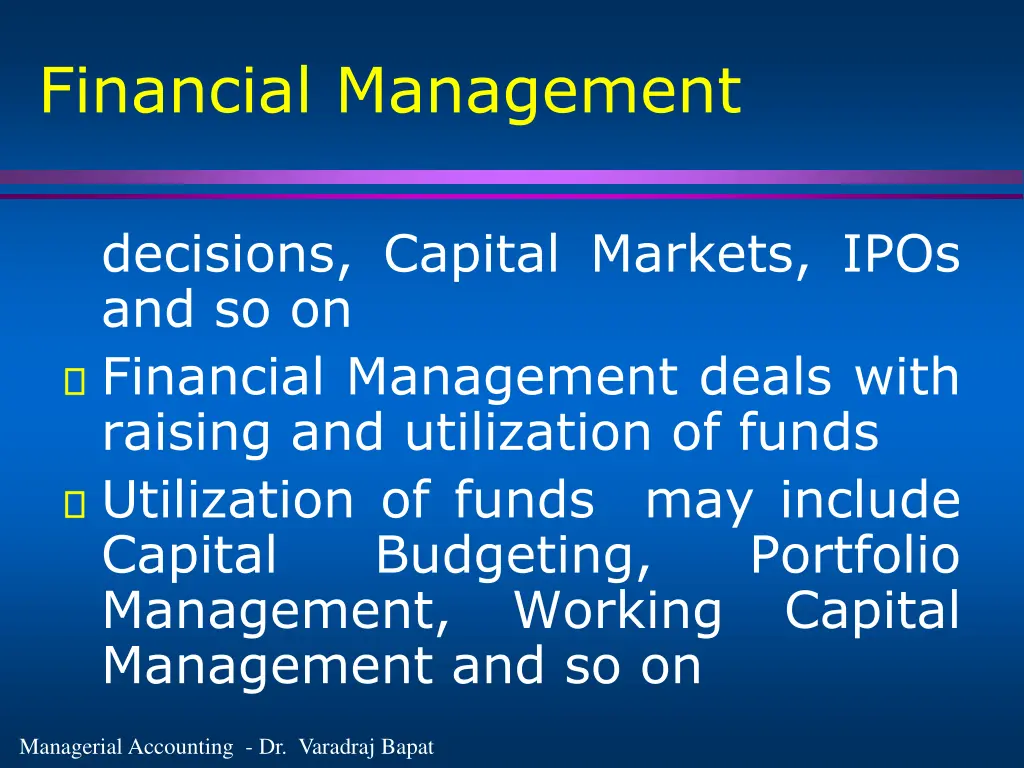 financial management 1