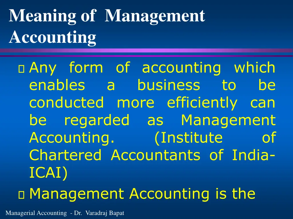 meaning of management accounting