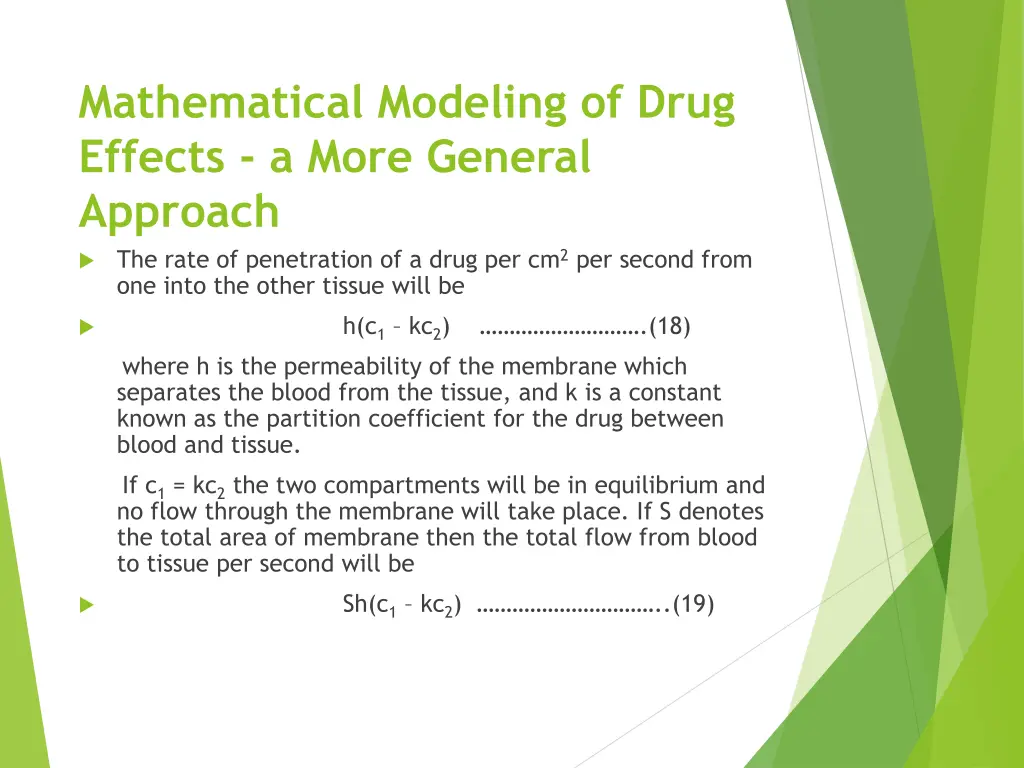 mathematical modeling of drug effects a more 1
