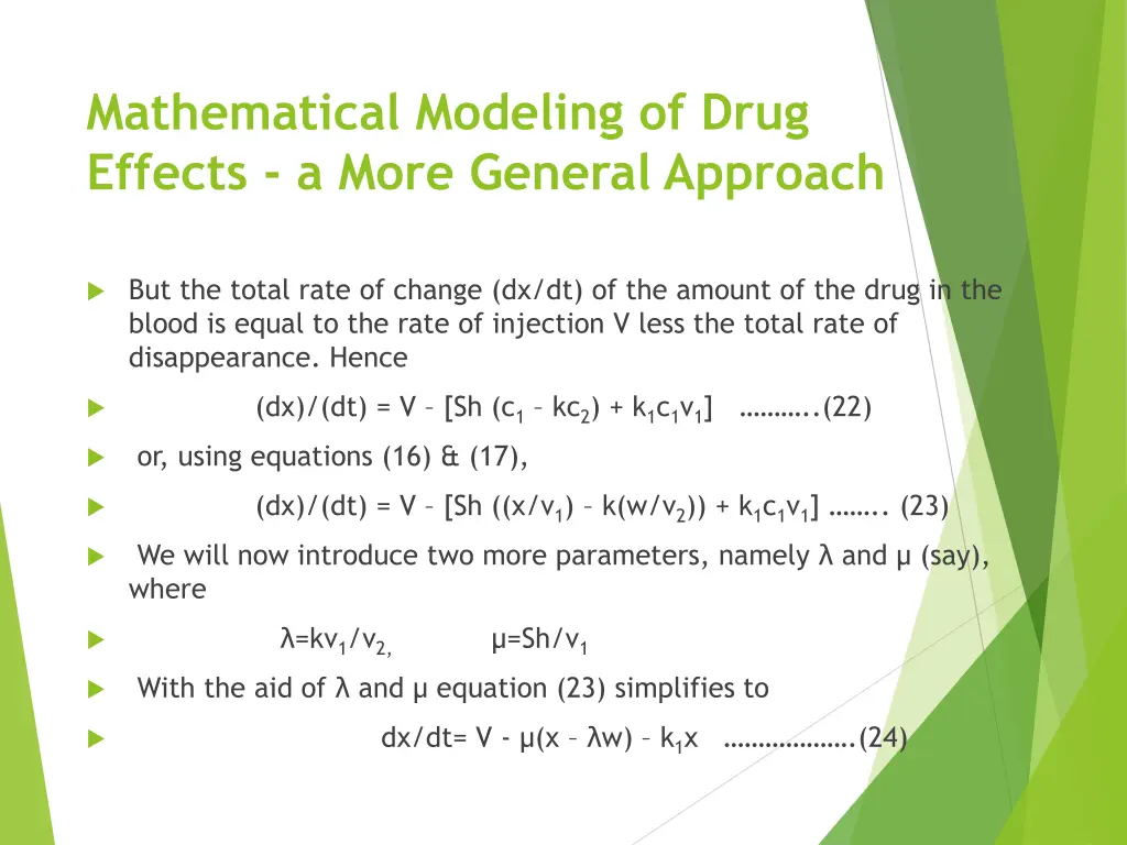mathematical modeling of drug effects a more 3