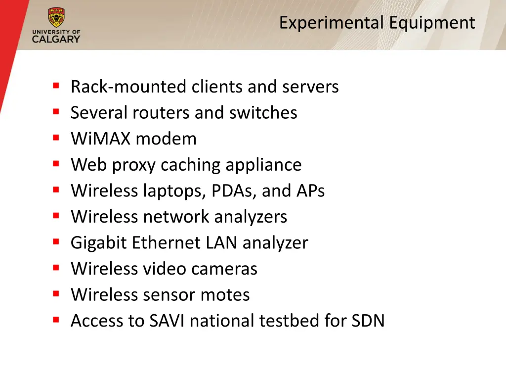 experimental equipment