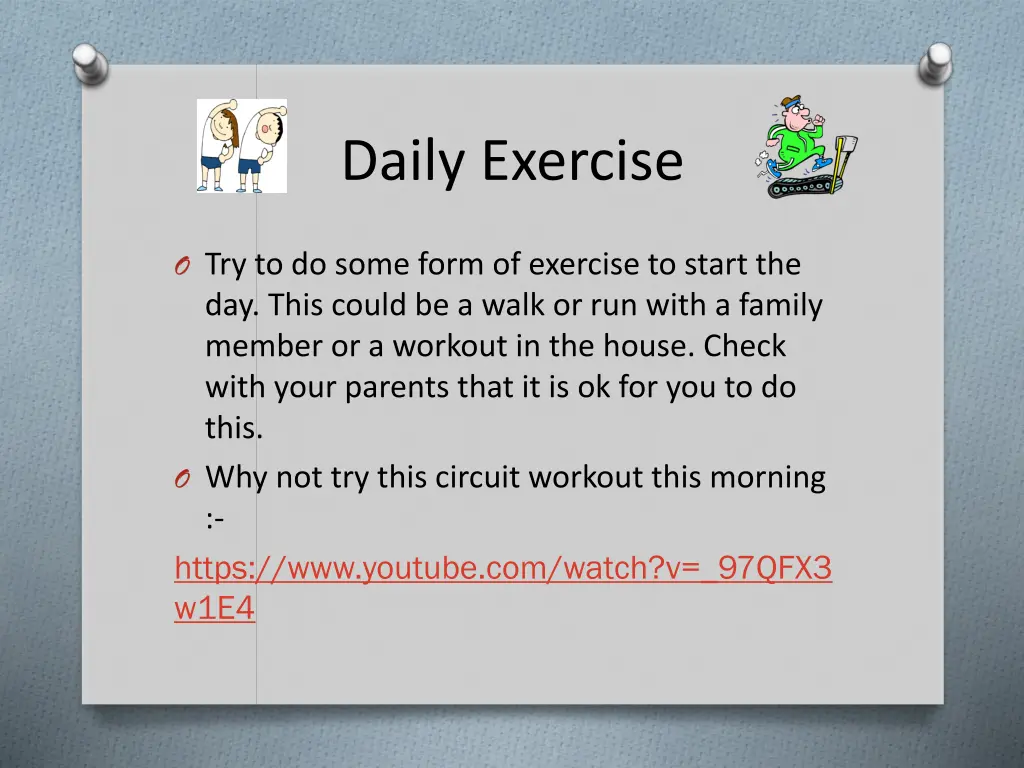 daily exercise