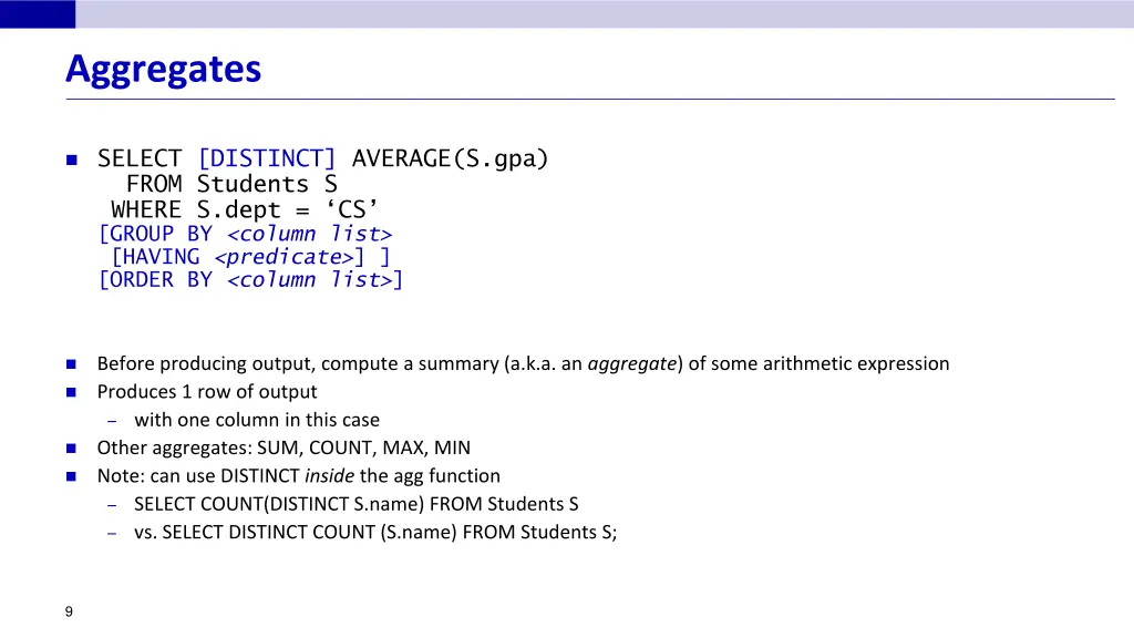 aggregates