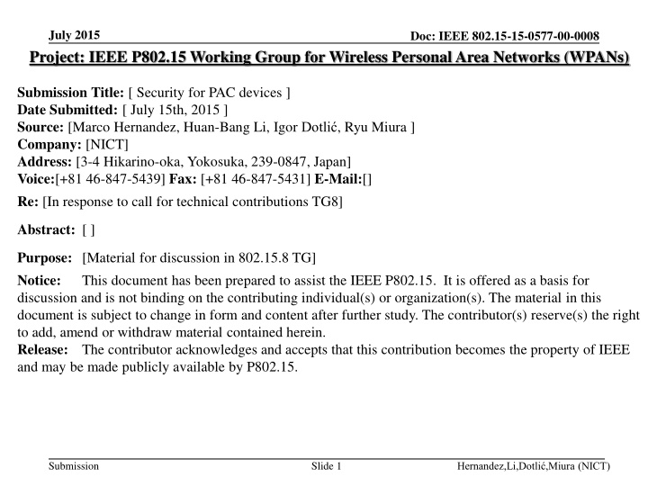 july 2015 project ieee p802 15 working group