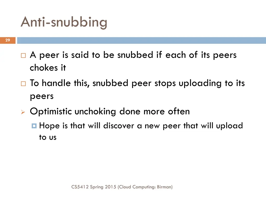 anti snubbing
