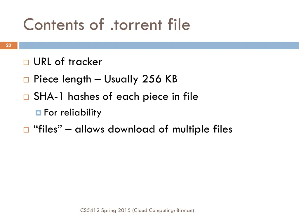 contents of torrent file