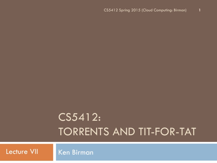 cs5412 spring 2015 cloud computing birman