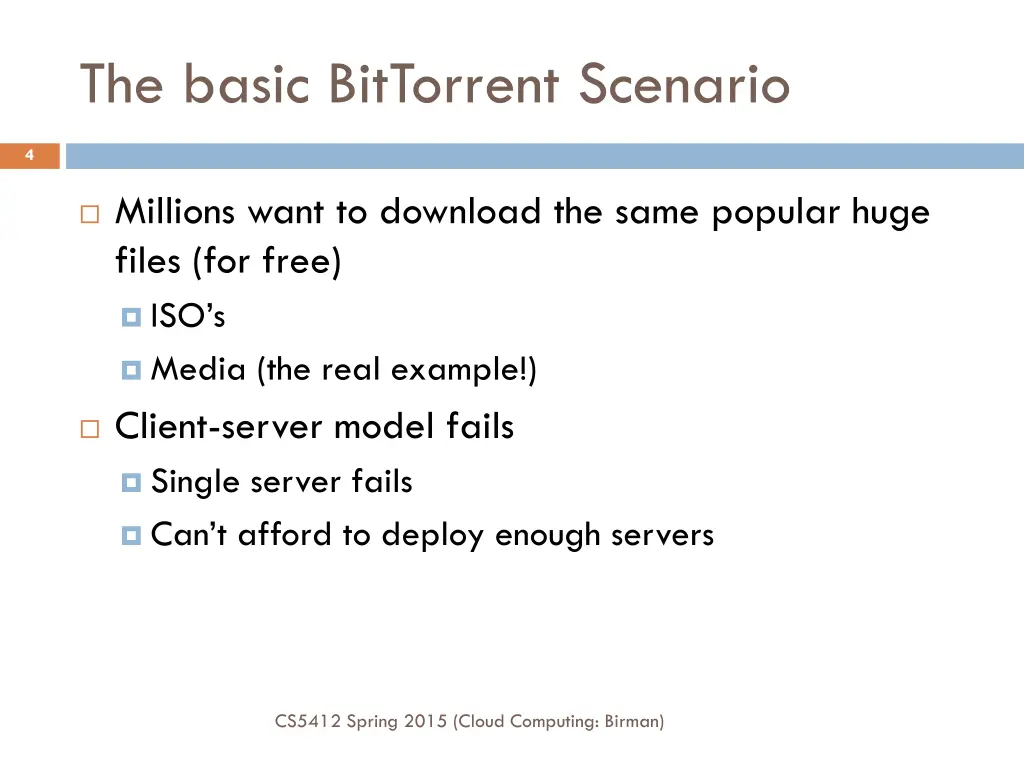 the basic bittorrent scenario