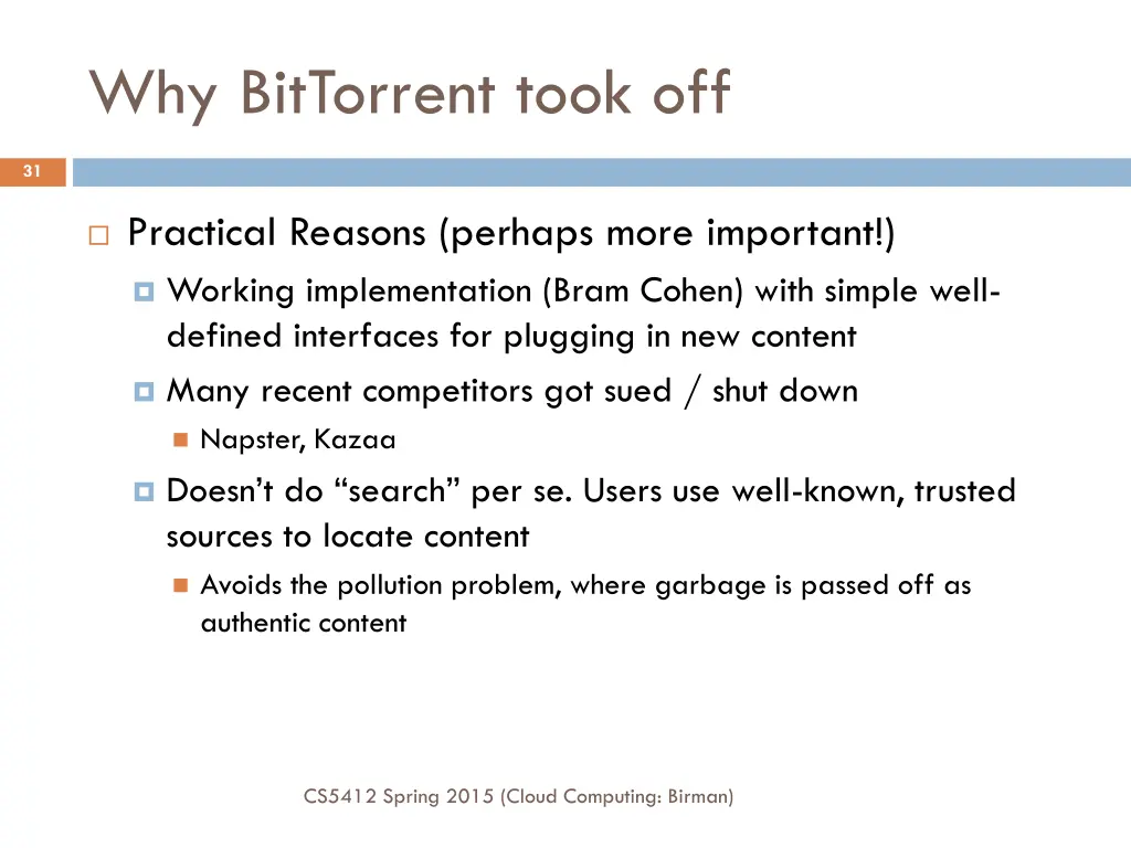 why bittorrent took off 1
