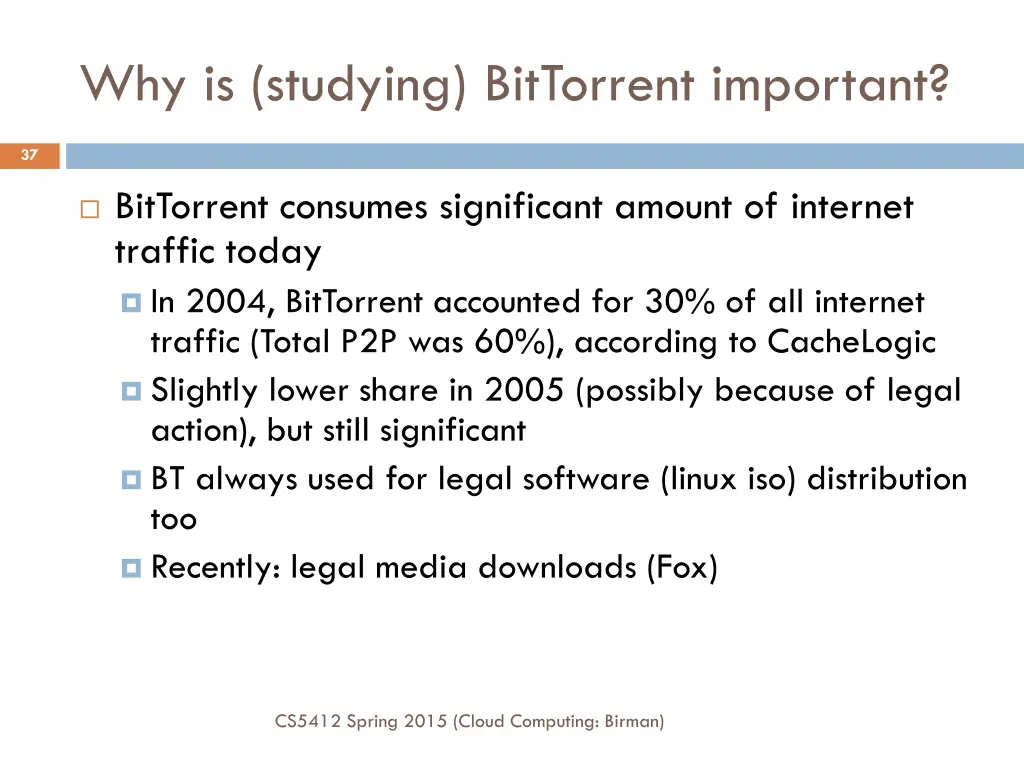 why is studying bittorrent important