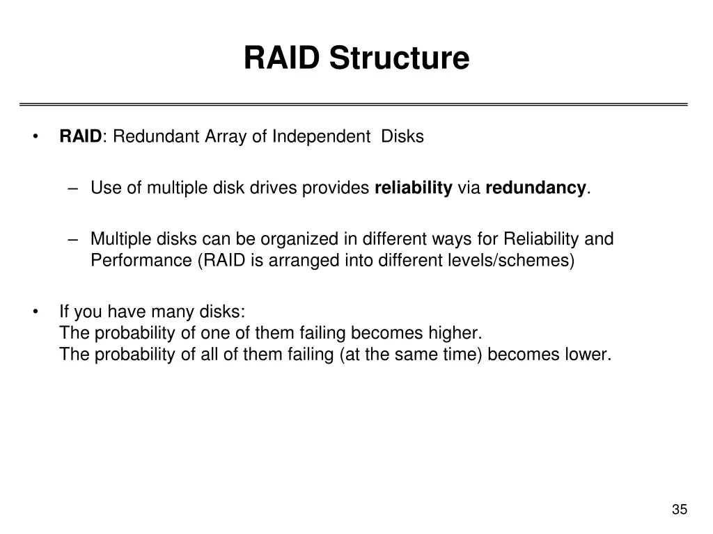 raid structure
