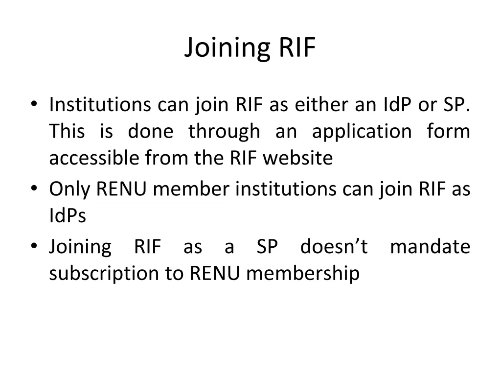 joining rif