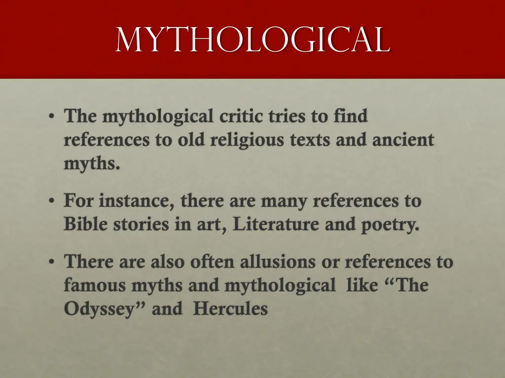 mythological