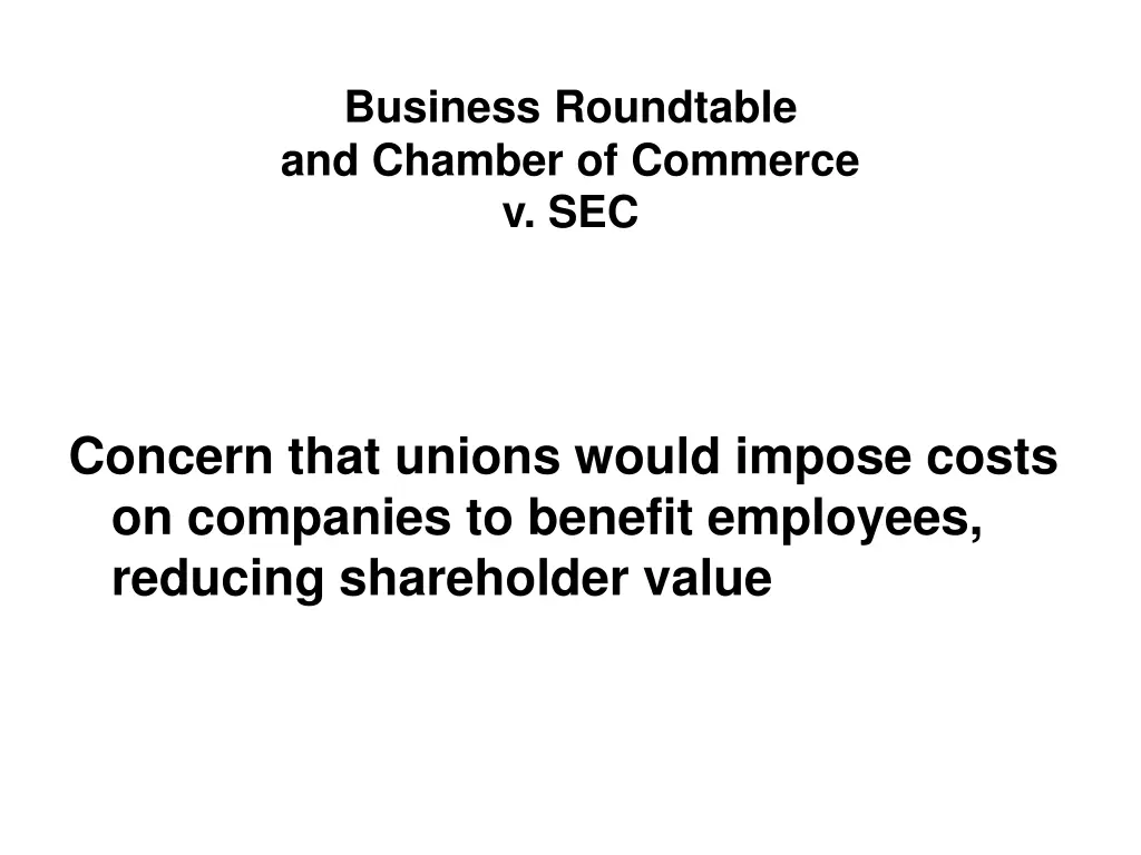 business roundtable and chamber of commerce v sec 1