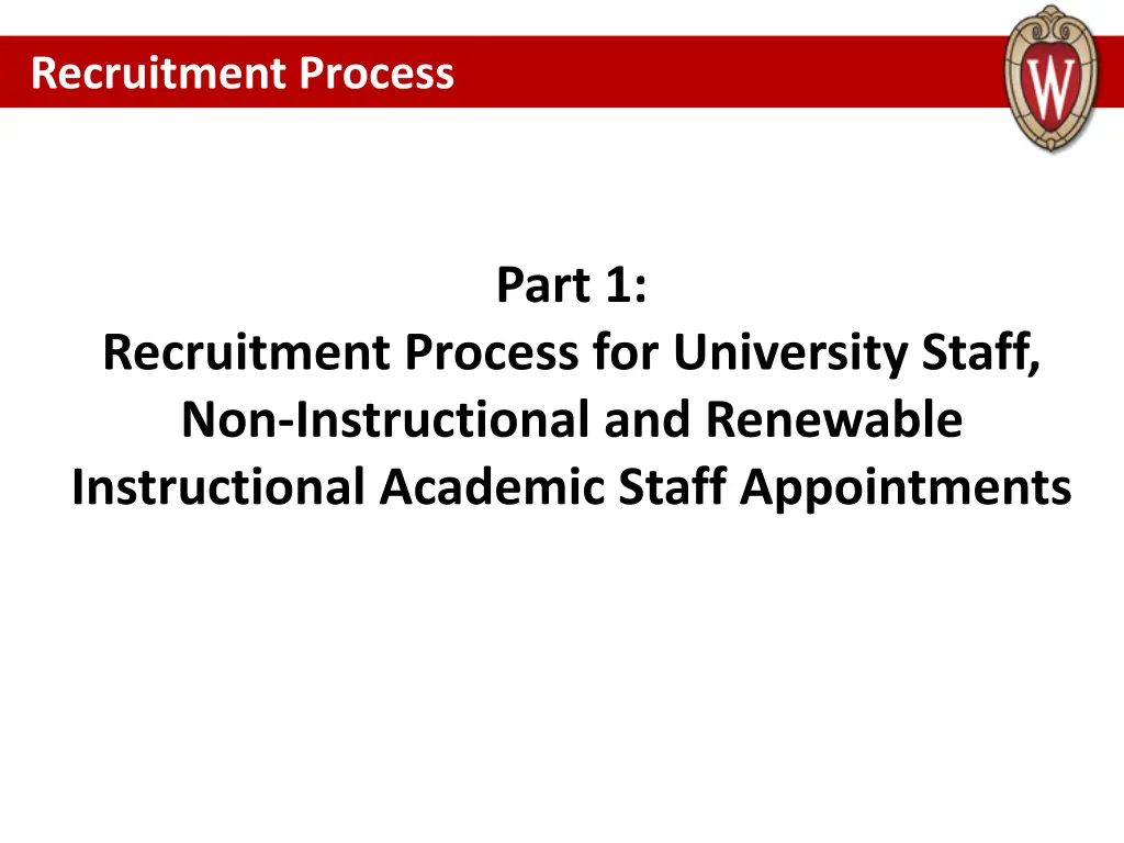 recruitment process