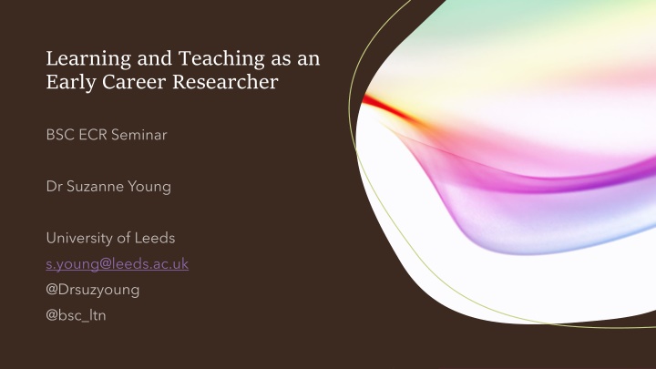 learning and teaching as an early career