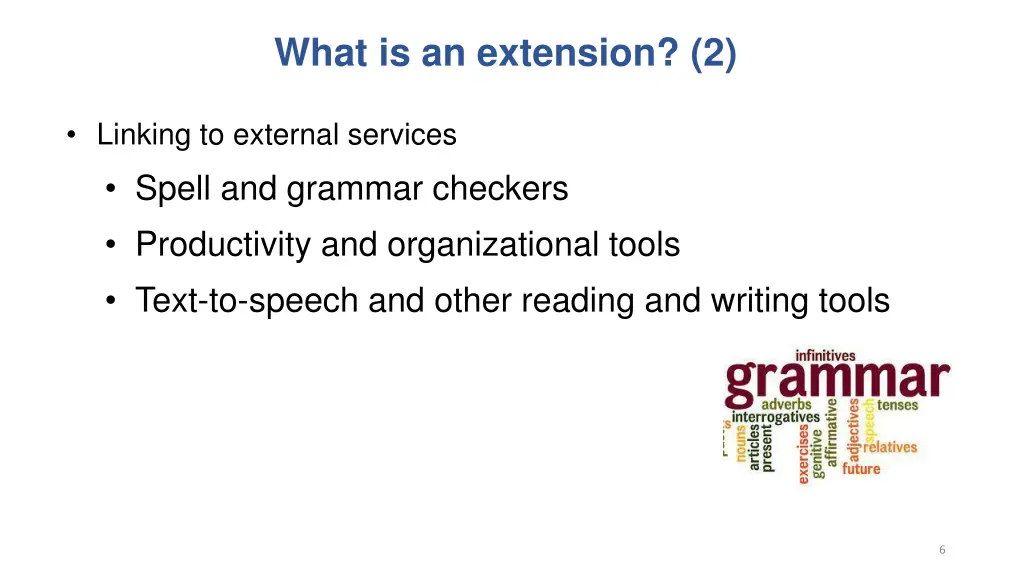 what is an extension 2