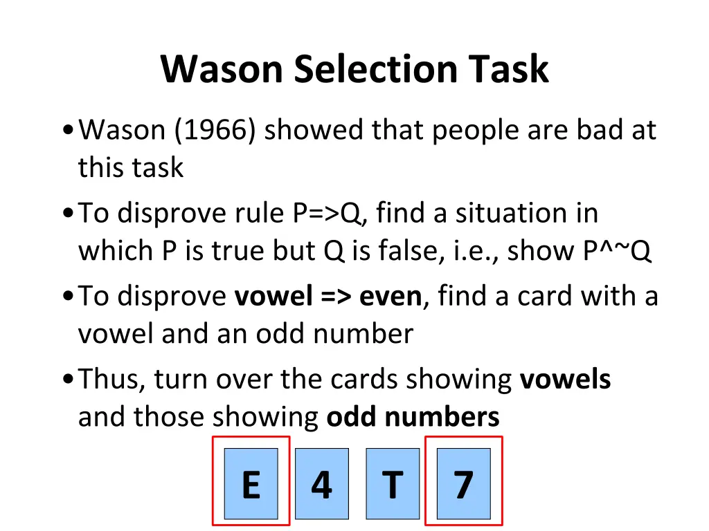 wason selection task