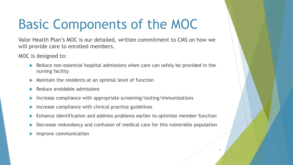 basic components of the moc