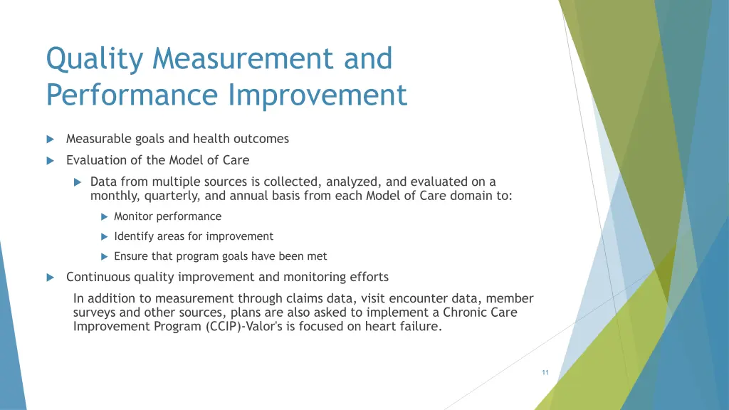 quality measurement and performance improvement