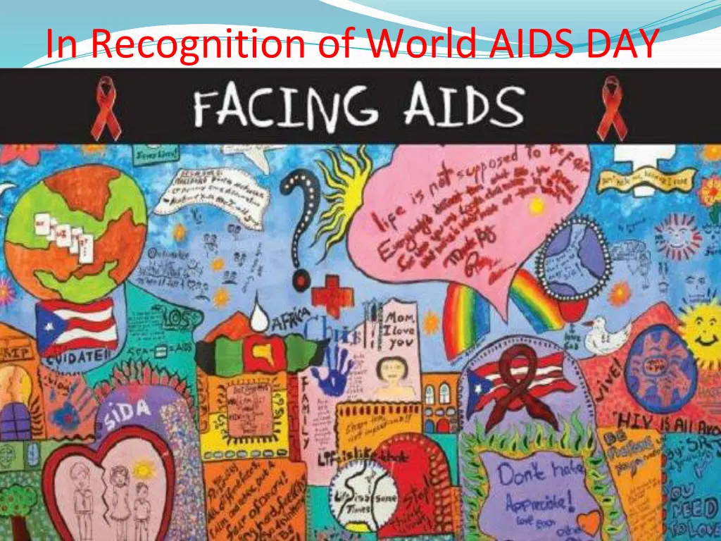 in recognition of world aids day