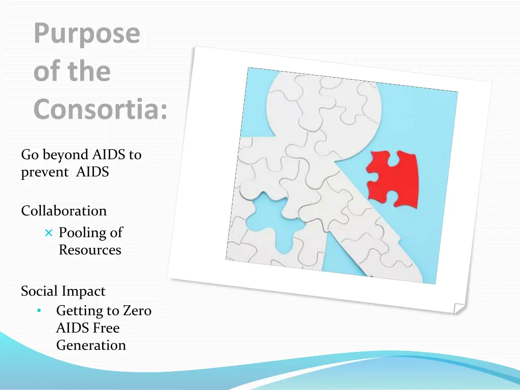 purpose of the consortia