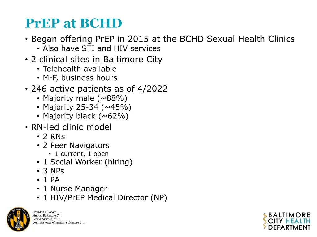 prep at bchd began offering prep in 2015