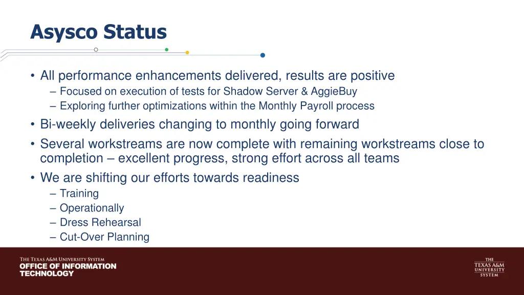 asysco status