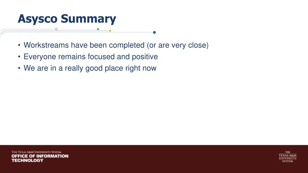 asysco summary