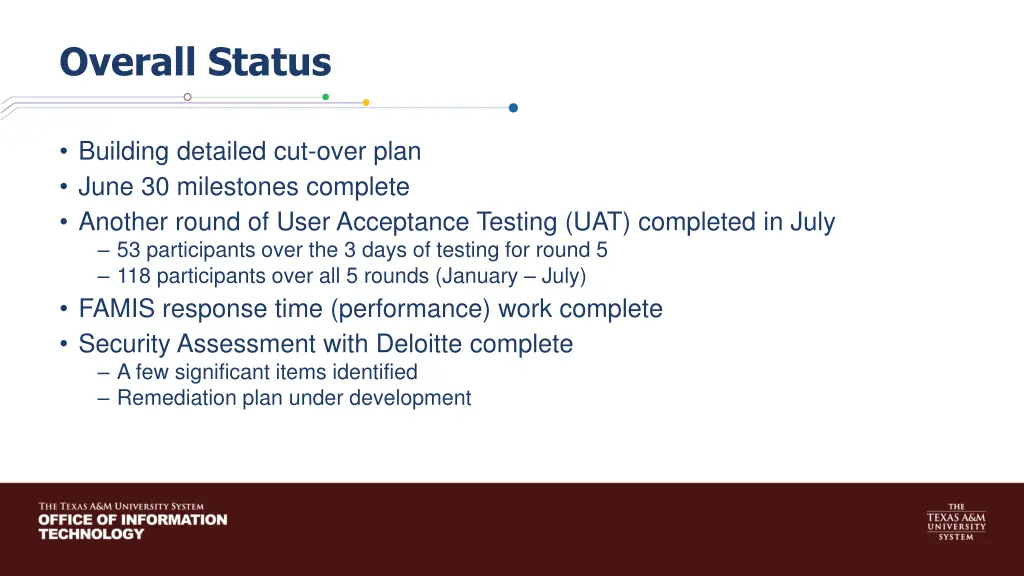 overall status