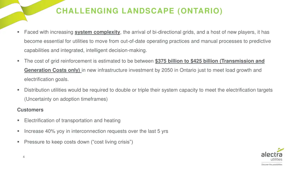challenging landscape ontario