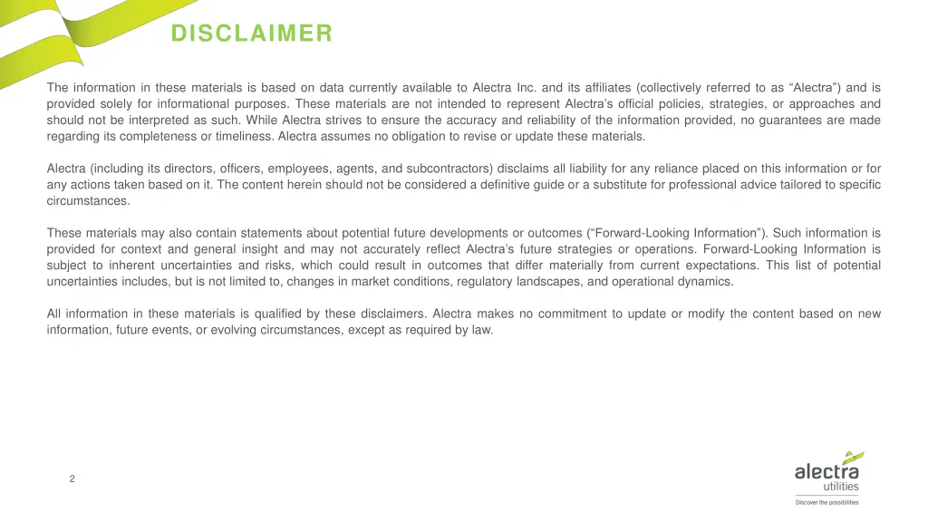 disclaimer