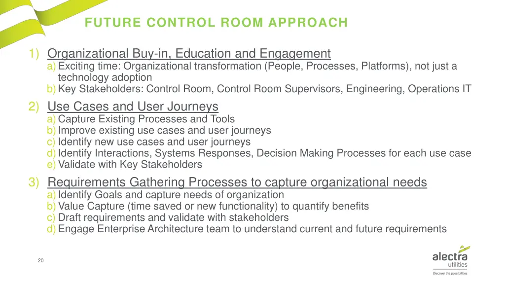 future control room approach