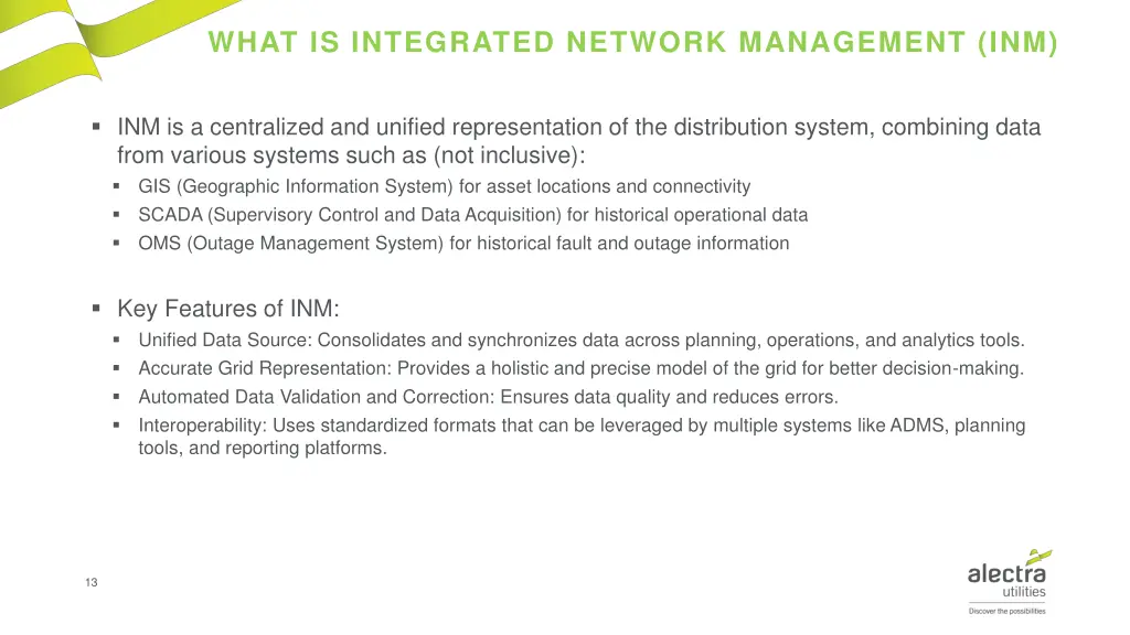 what is integrated network management inm