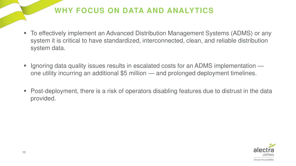 why focus on data and analytics
