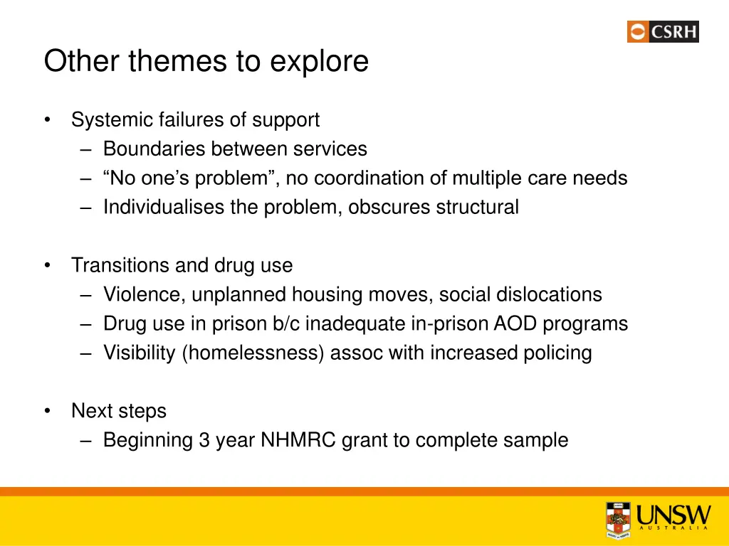 other themes to explore 1