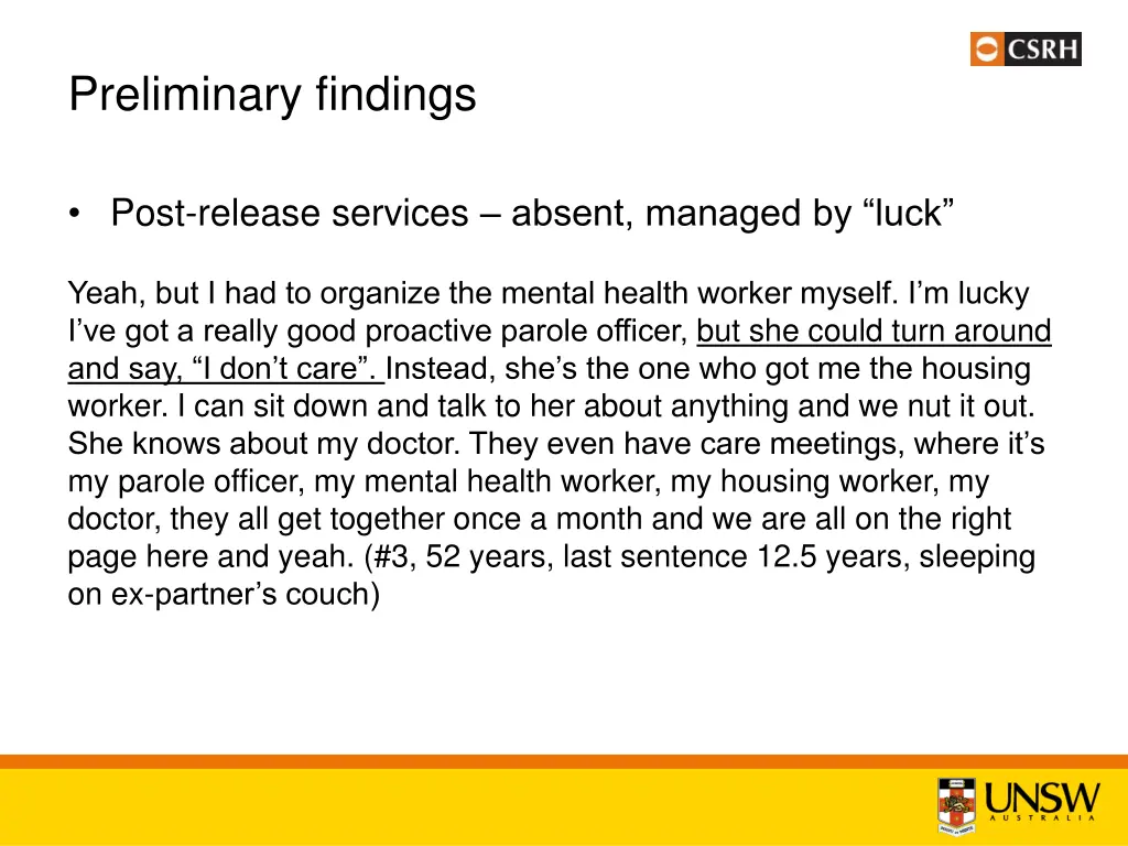 preliminary findings 2