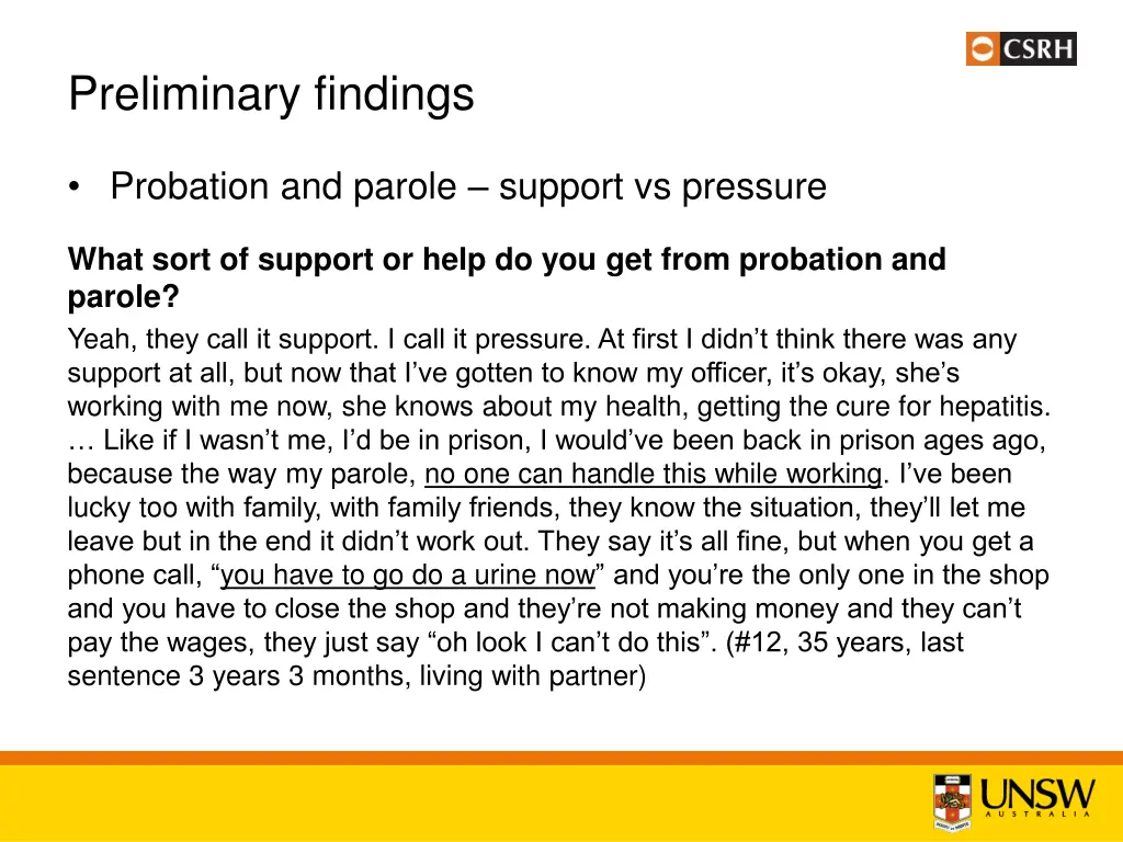preliminary findings 3