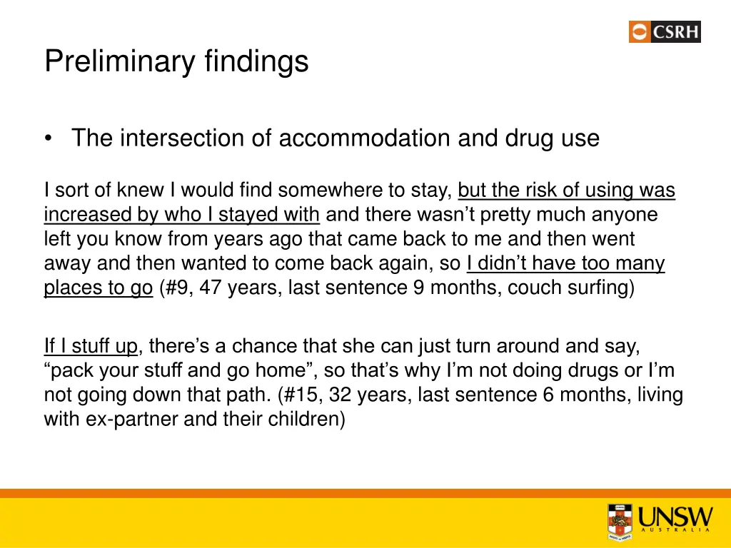 preliminary findings 4